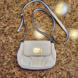 Michael Kors White Leather Crossbody Small Y2K Style